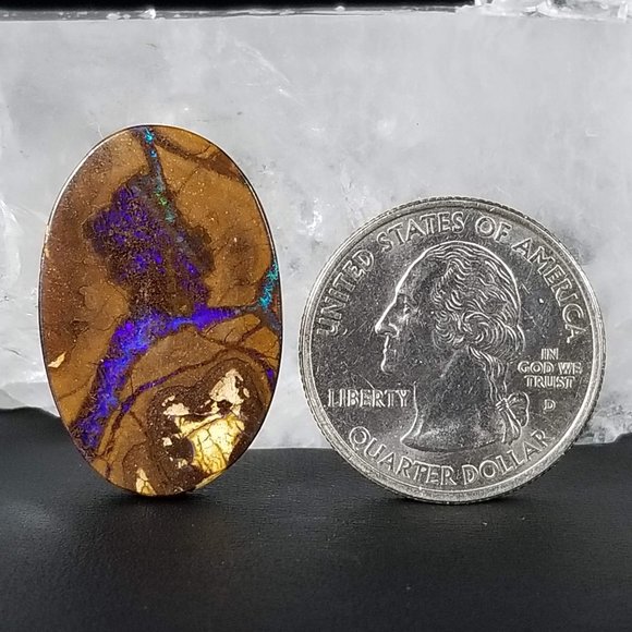 Australian Yowah Opal * 28.73 x 18.90 x 4.10mm * Double Sided boulder opal cab - Picture 3 of 13